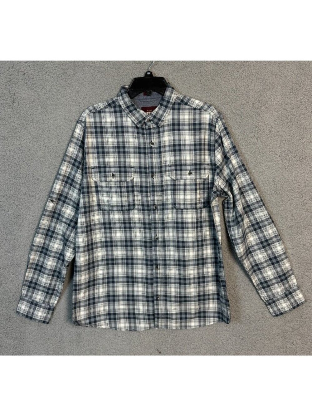 Alesbury Mens Long Sleeve Plaid Button Up Shirt 100% Cotton Multi Medium NWOT's.